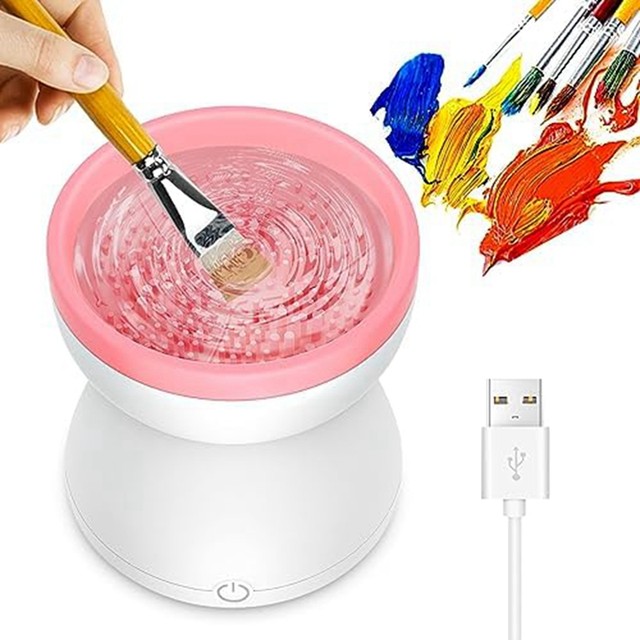 Electric Paint Brush Cleaner Rinse Cup USB Cleaning Washer Rinser  Multifunctional Paint Brush Cleaning Tool For Acrylic - AliExpress